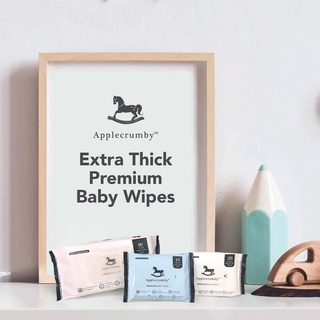 Applecrumby Extra Thick Baby Wipes (80's x 12 Packs) [Free Baby Wipes (80's x 3 Packs) #2