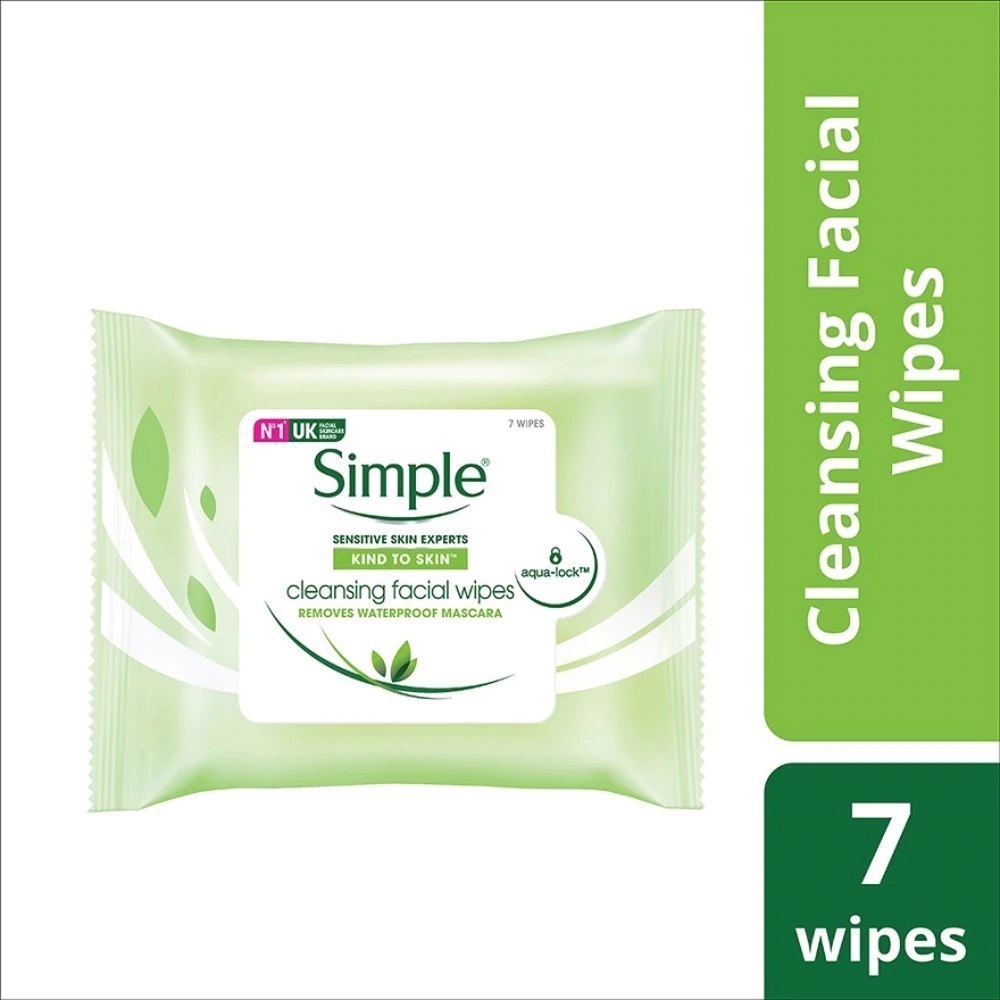 Simple Cleansing Facial Wipes 7's