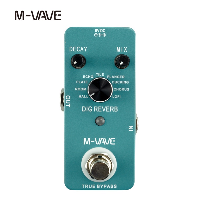 cuvave/mvave guitar stompbox DIG REVERB recording reverb digital audio