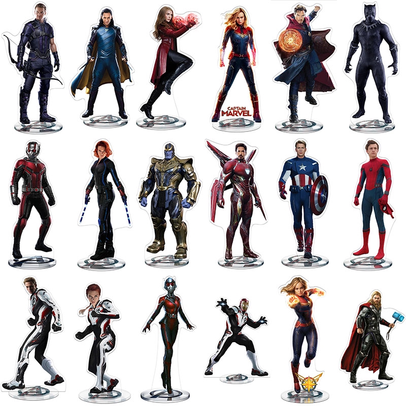 The Avengers Iron Man Loki Thanos Doctor Strange Black Panther Acrylic Stand Gift Marvel Superhero - avengers annihilation roblox
