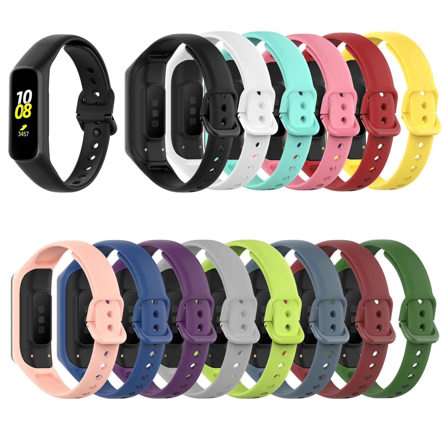 Sport Silicone Strap For Samsung Galaxy Fit 2 Sm R2 Watch Band Replacement Wristband For Galaxy Fit2 Bracelet Accessories Shopee Malaysia