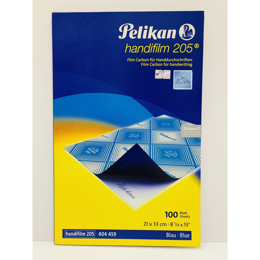 Pelikan Handifilm 205 film carbon paper for handwriting smudge proof dense BLUE