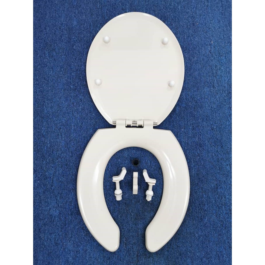 KiaQuest INAX CF6AK L12 Round Toilet Seat Cover with open front Ivory (MADE IN JAPAN) Shopee