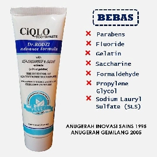 UBAT GIGI CIQLO DR.RODZI ADVANCE FORMULA 90gm / DR.RODZI 