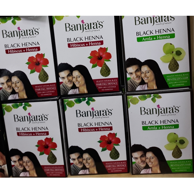 Banjara's Black Henna Hibiscus + Henna 50g (10g x 5N) Readystock | Shopee  Malaysia