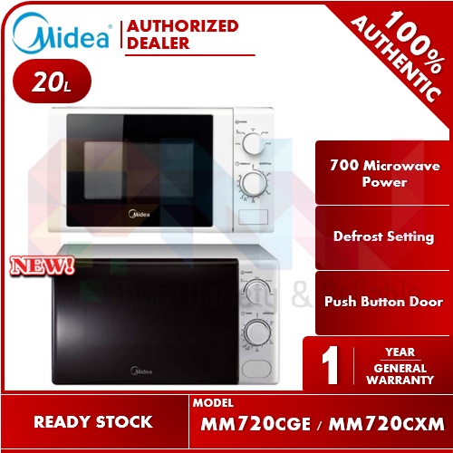 Midea 20L Microwave Oven MM720CGE WT / MM720CXM / MM720