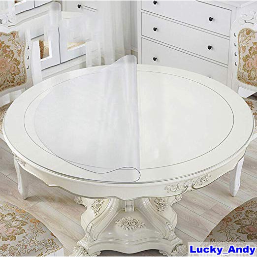 Lucky Andy Multi Size Thick Crystal Clear Pvc Custom Desk