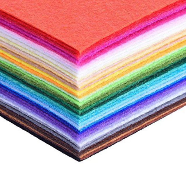 40pcs 1mm Poly Felt Hard Type Polyester Felt Fabric (Felt Fabric Crafts ...