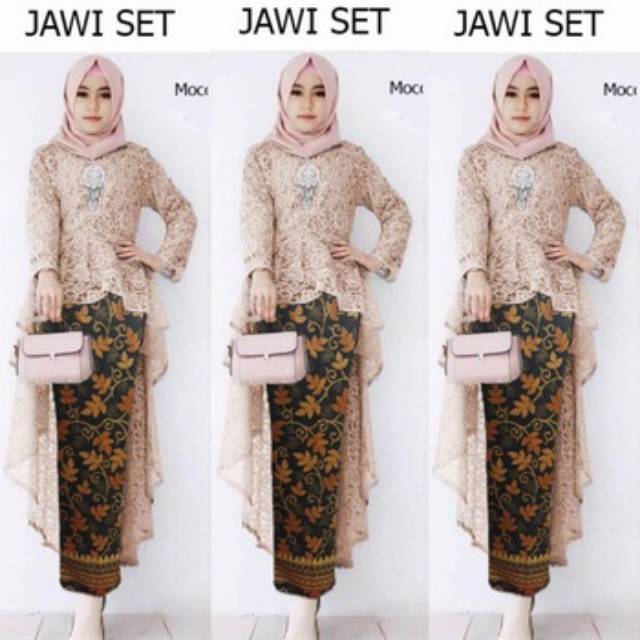 Jawi KEBAYA SET/SPAN Skirt KEBAYA SET | SET JAWI KEBAYA / SETELAN ...