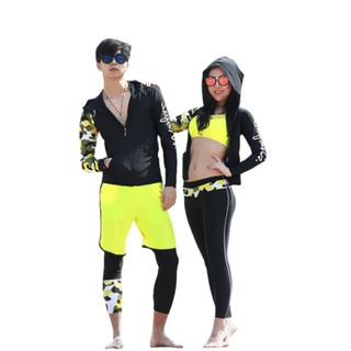  Swimming  Suit  Muslimah  Swimsuit  4 piece Korean Long Sleeve 