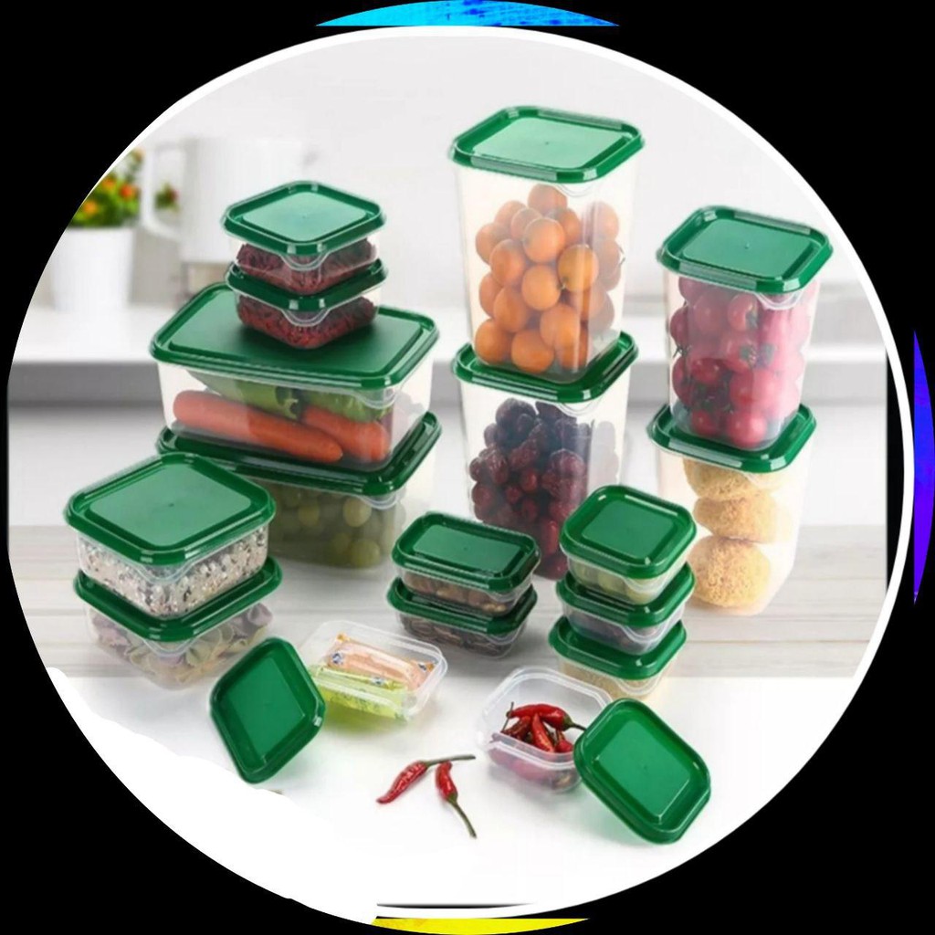 Ikea Food Container Bekas Makanan Multipurpose Tupperware 17 Pcs Ready Stock