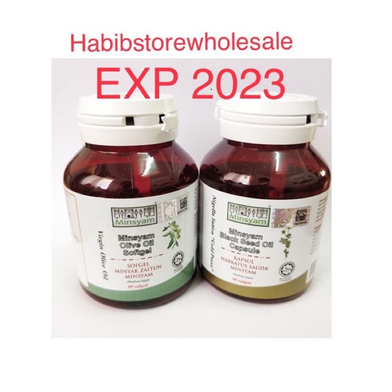 Buy Minsyam Black Seed Oil Habbatus Sauda Capsule 60 Softgel Minsyam Olive Oil Minyak Zaitun 60 Softgel Seetracker Malaysia