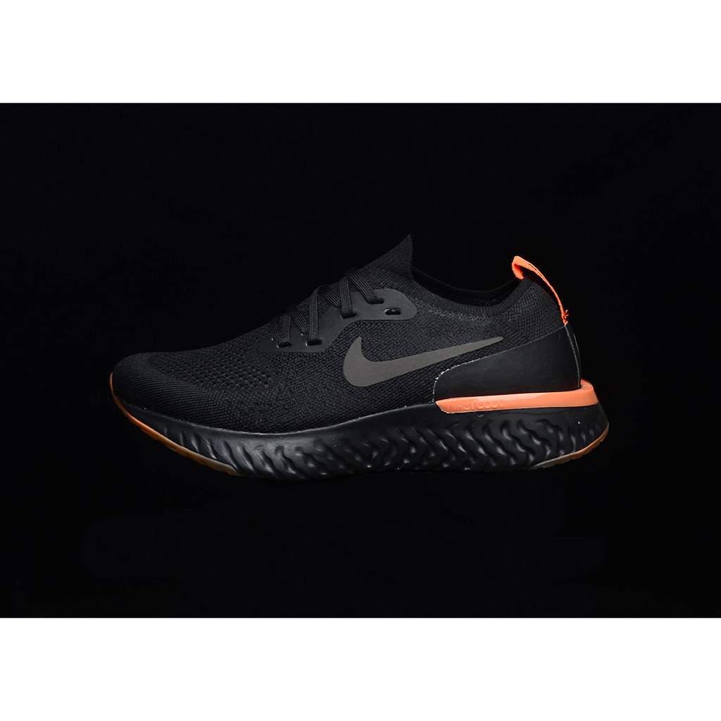 nike epic react orange and black