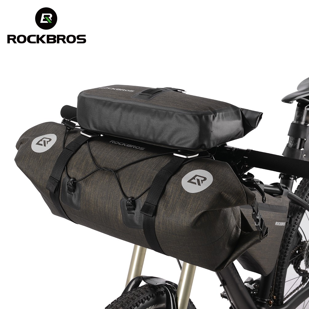 Rockbros Bike Bag Waterproof Handlebar Bag Bicycle Front Tube Bike Basket Shoulder Pack Riding Cycling Bag Bicycle Accessories Bicycle Bags Panniers Aliexpress