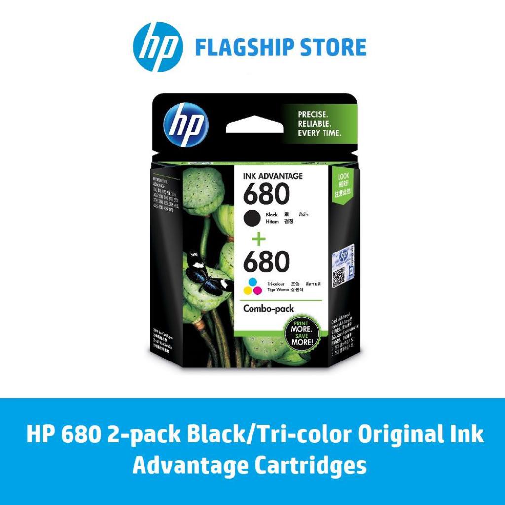 HP 680 2pack Black/Tricolor Original Ink Advantage Cartridges / HP