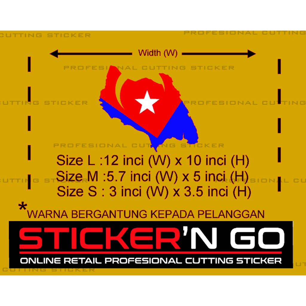 STICKER CUSTOM PETA NEGERI JOHOR Shopee Malaysia