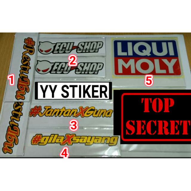 STIKER MOTOR / KERETA REFLECT CUTTING | Shopee Malaysia