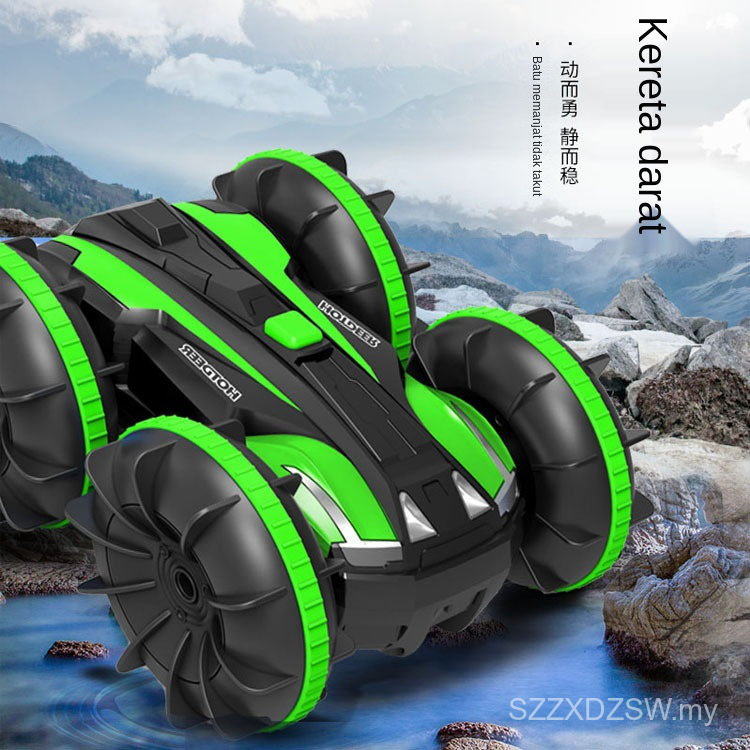 Buy Pacuan Empat Roda toys Laut Dan Darat Amfibia Kereta Kawalan 