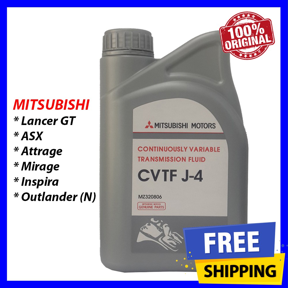(100% ORIGINAL) Mitsubishi ATF CVT J4 Auto Transmission Fluid (1L ...