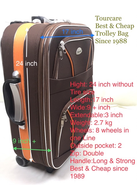 tourcare luggage price