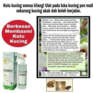 CAMAY REPELLENT SPRAY ORGANIK UBAT KUTU KURAP KUCING 