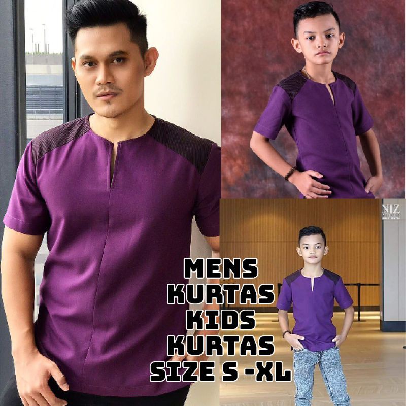 Buy New Design Men Kurta Kurta Lelaki Lengan Pendek Qurta Kids Kurta Budak Kurta Lelaki Lengan Pendek Mens Clothng Kurta Seetracker Malaysia
