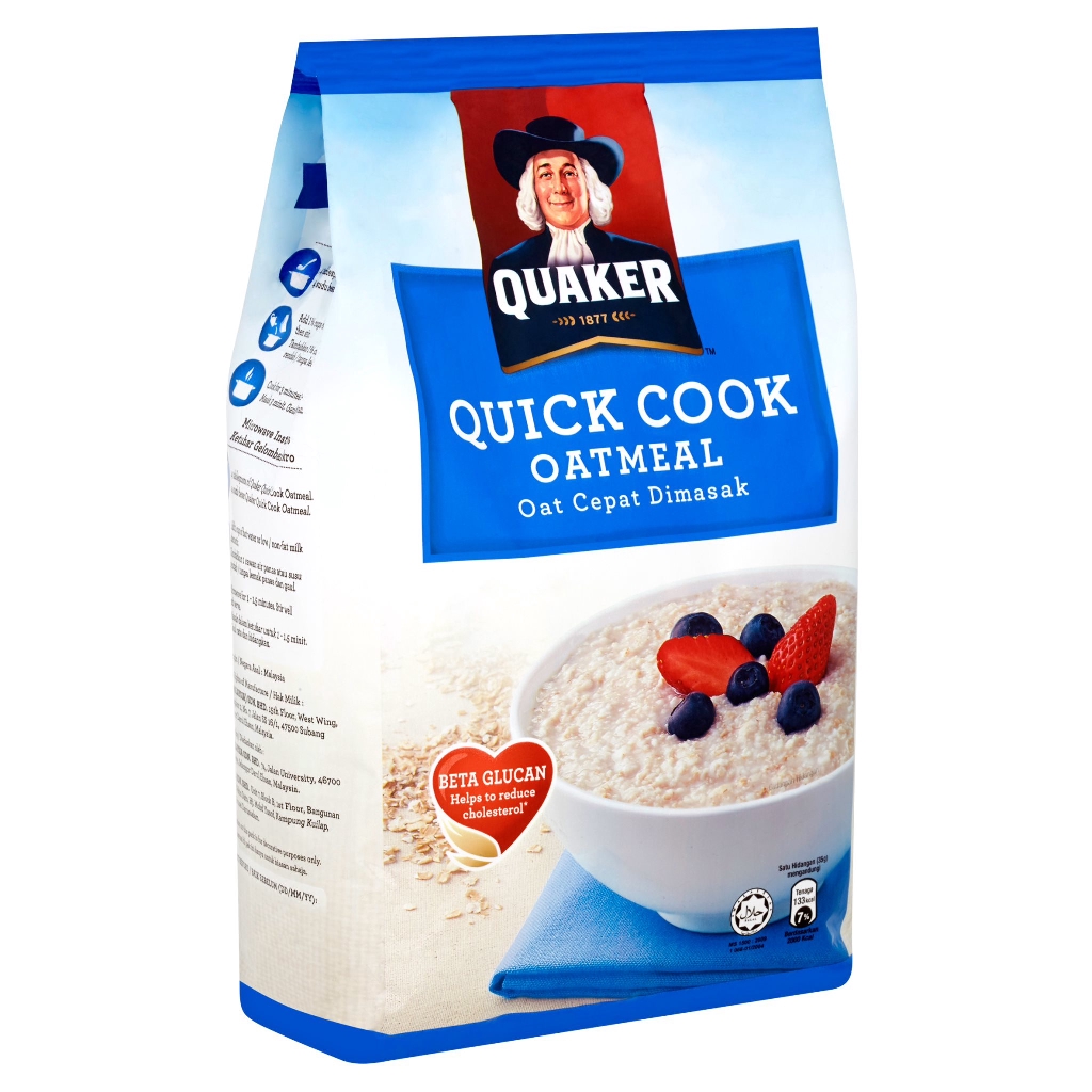 Quaker Quick Cook Oatmeal (800g) PGMall