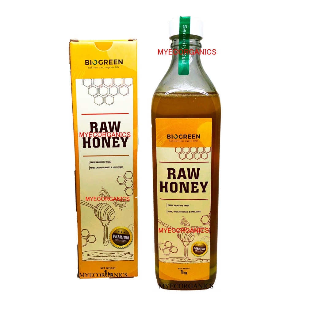 ( EXP 11/2024) Biogreen Raw Honey,1Kg, Shopee Malaysia