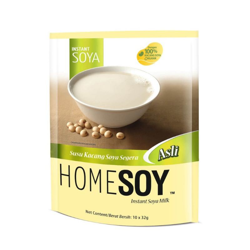 Homesoy Instant Soya Milk (10 x 32g) Asli Shopee Malaysia