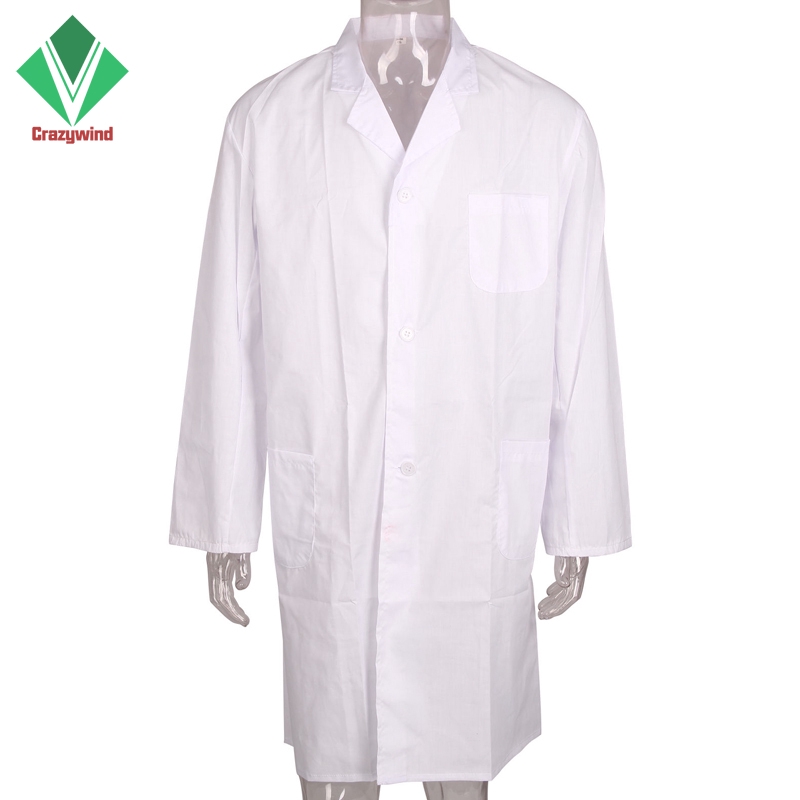 White Lab Coat Hygiene Food Industry warehouse Laboratory Doctors Medical Coat A 