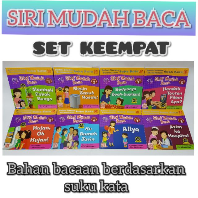  BUKU MEMBACA KANAK KANAK SIRI MUDAH BACA SET KEEMPAT 8 