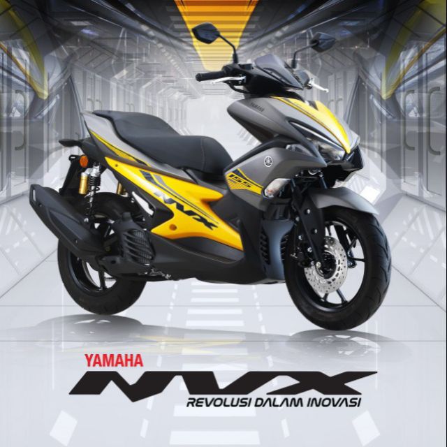 COVERSET NVX ORIGINAL YAMAHA 100% KUNING GREY | Shopee Malaysia