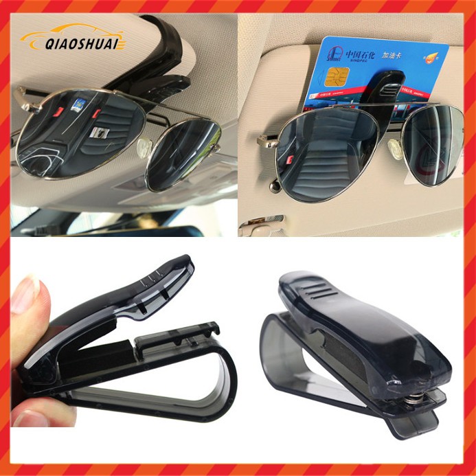 【Lowest price】Car Sun Visor Glasses Sunglasses Ticket Receipt CardHolder Clamp Collection clip