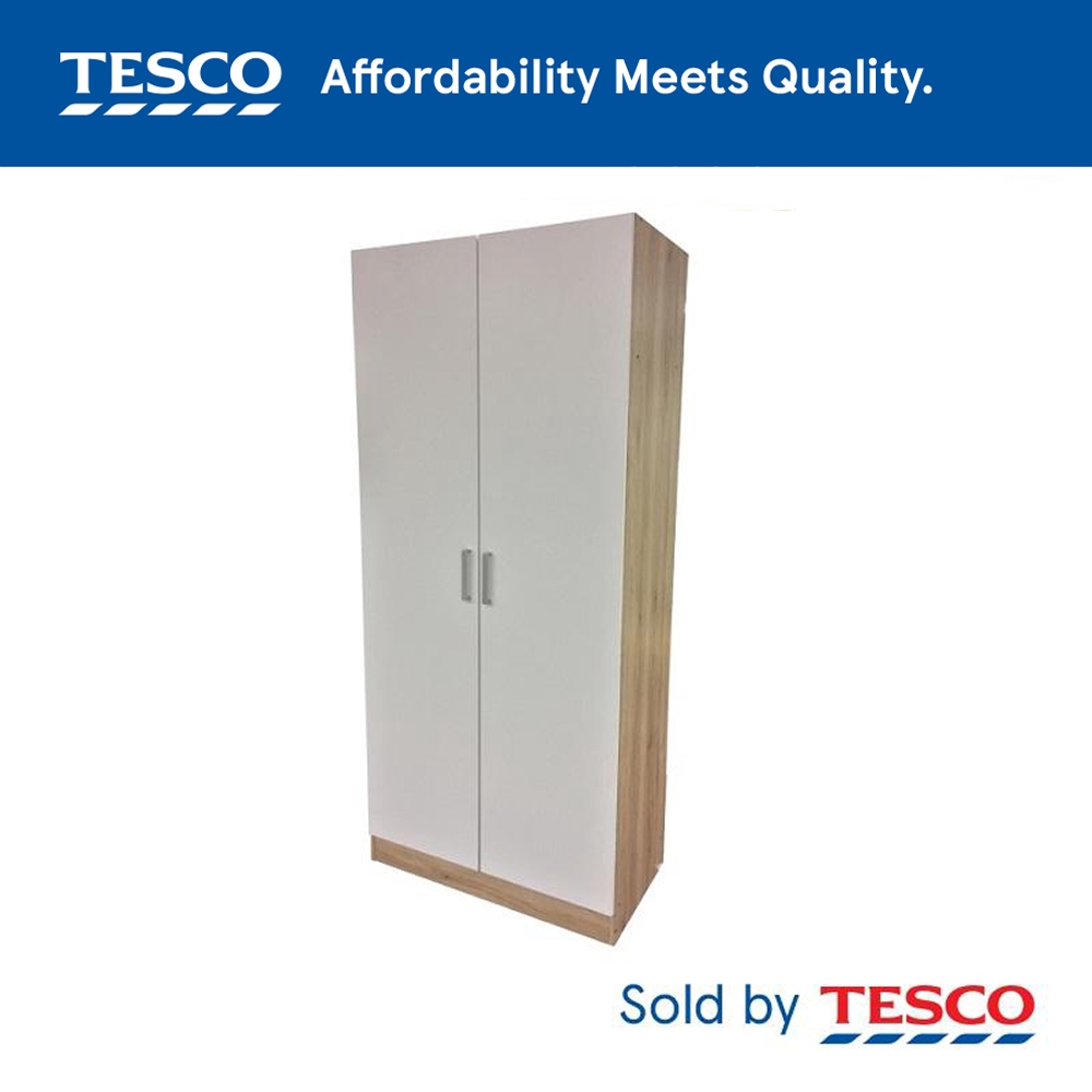 Tesco 2 Door Wardrobe 80 X 44 X 180cm Shopee Malaysia