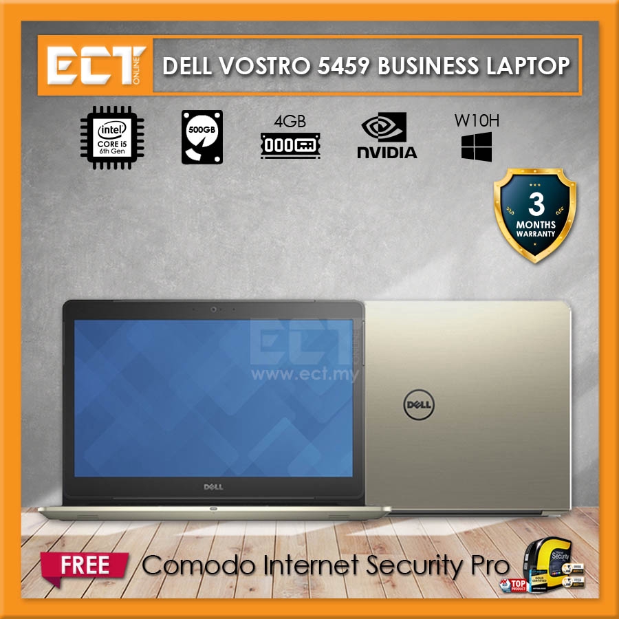 Refurbished Dell Vostro 14 V5459 Business Laptop I5 60u 2 8ghz 500gb 4gb Nvidia 930m 2gb 14 W10 Gold Shopee Malaysia