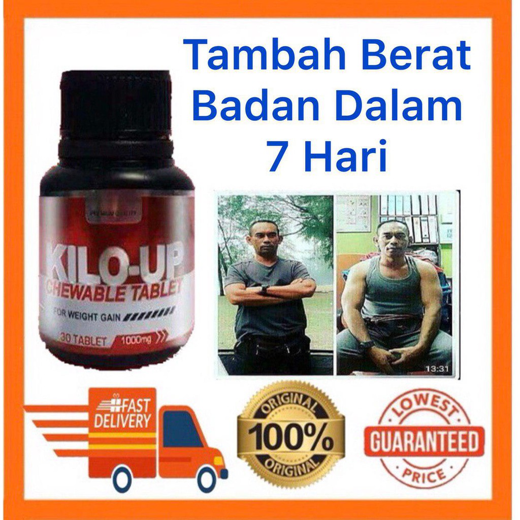 Kilo Up Original Hq Free Postage Free Gift Penambah Berat Badan Shopee Malaysia
