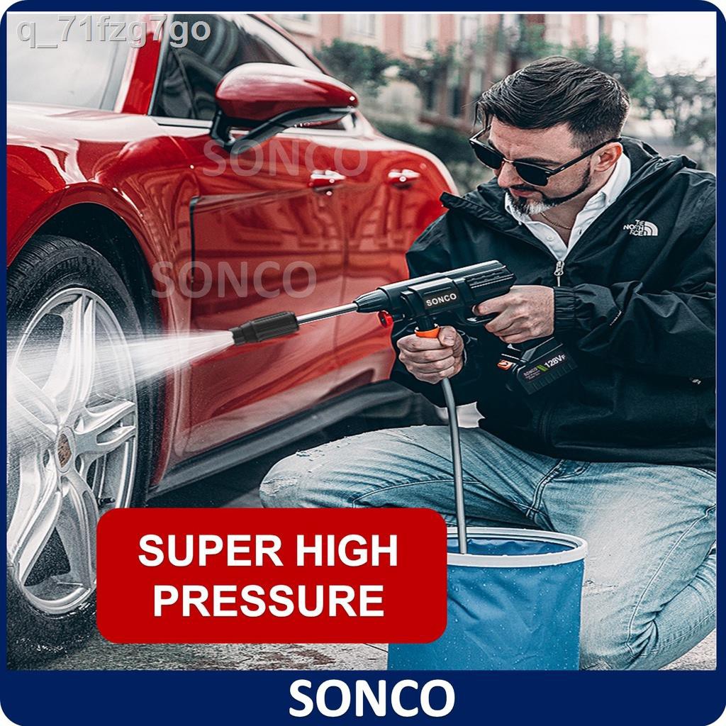 ✿128Vf Cordless Water Jet Portable Car Wash High Pressure Water 