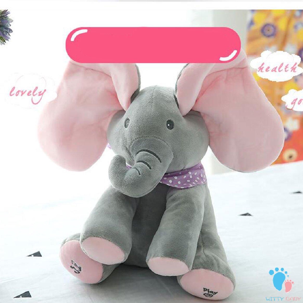 peek a boo plush elephant