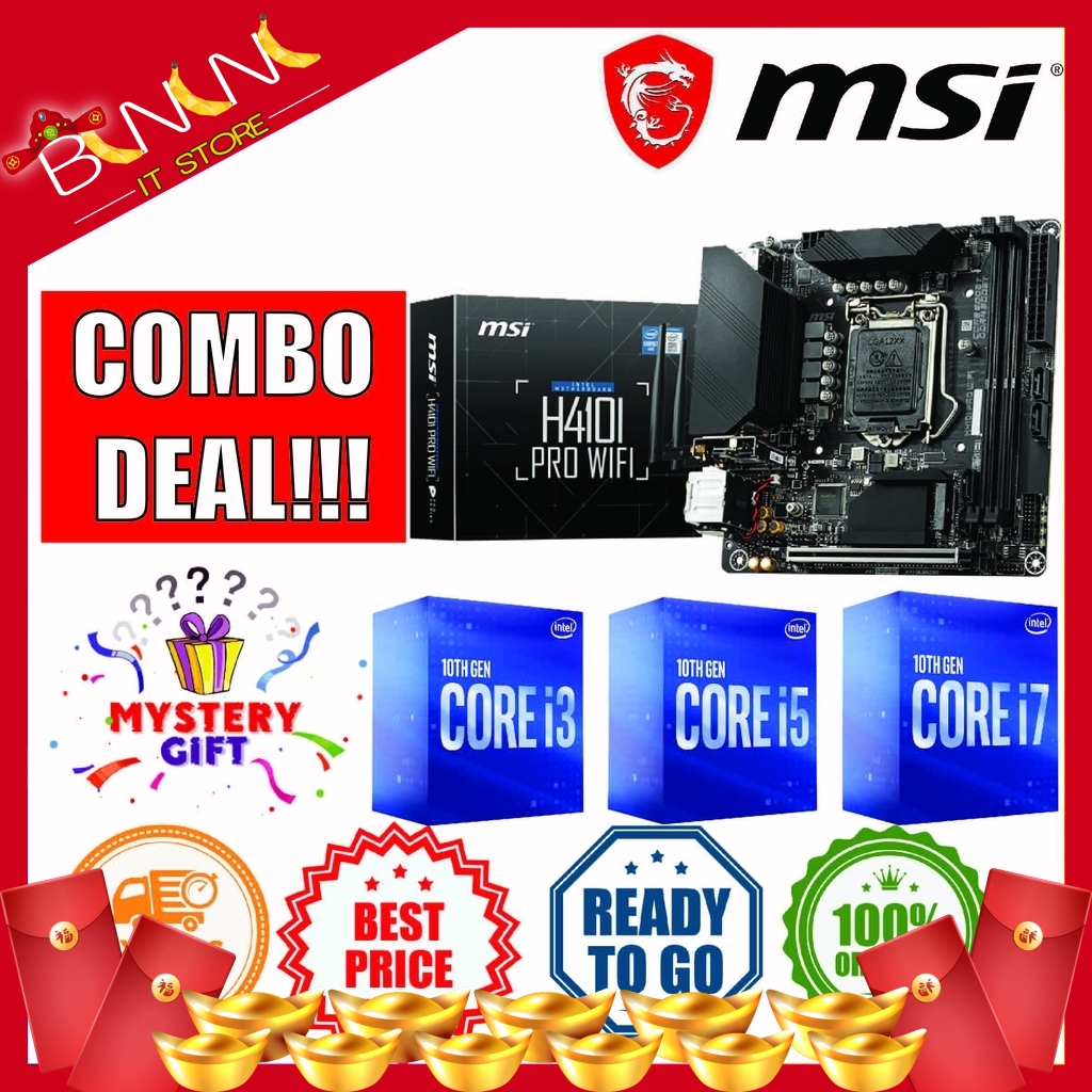 Msi H410i Pro Wifi Intel Motherboard Intel Cpu Combo Promo Free Mouse Pad Worth Rm19 90 Shopee Malaysia