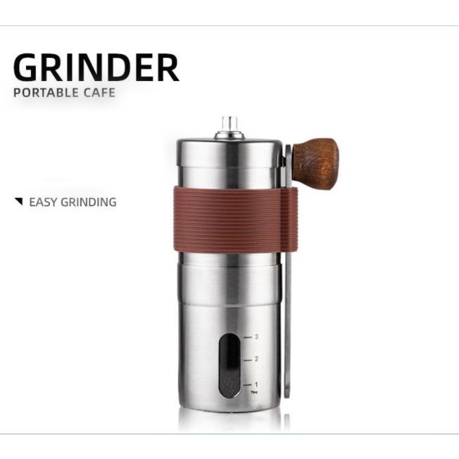 Manual Coffee Grinder Mini Portable Adjustable 304 Stainless Steel/ Manual Kopi Pengisar