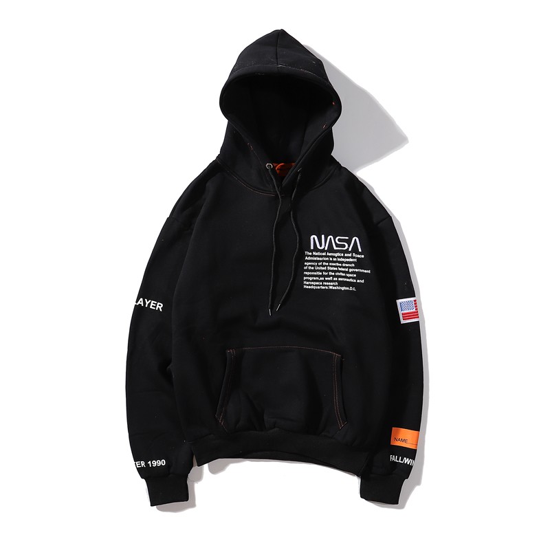 white nasa hoodie mens