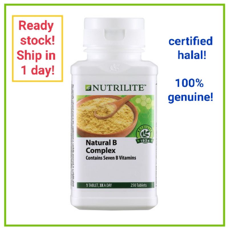 Amway Nutrilite Natural B Complex 250tab (Original Product) | Shopee ...