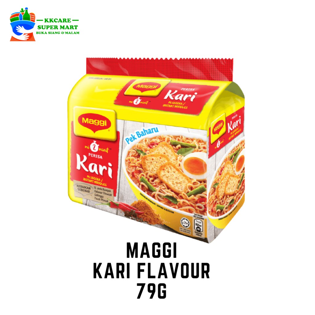 Maggi Kari curry flavour [ 5 IN 1 PACK ] 79g Shopee Malaysia