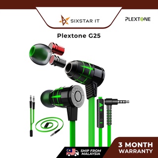 Plextone Super Bass Bullets Style Gaming Earphone With Mic G25