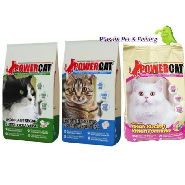 Power Cat Ikan Tuna Ocean Fish Kitten 1kg Repack Shopee