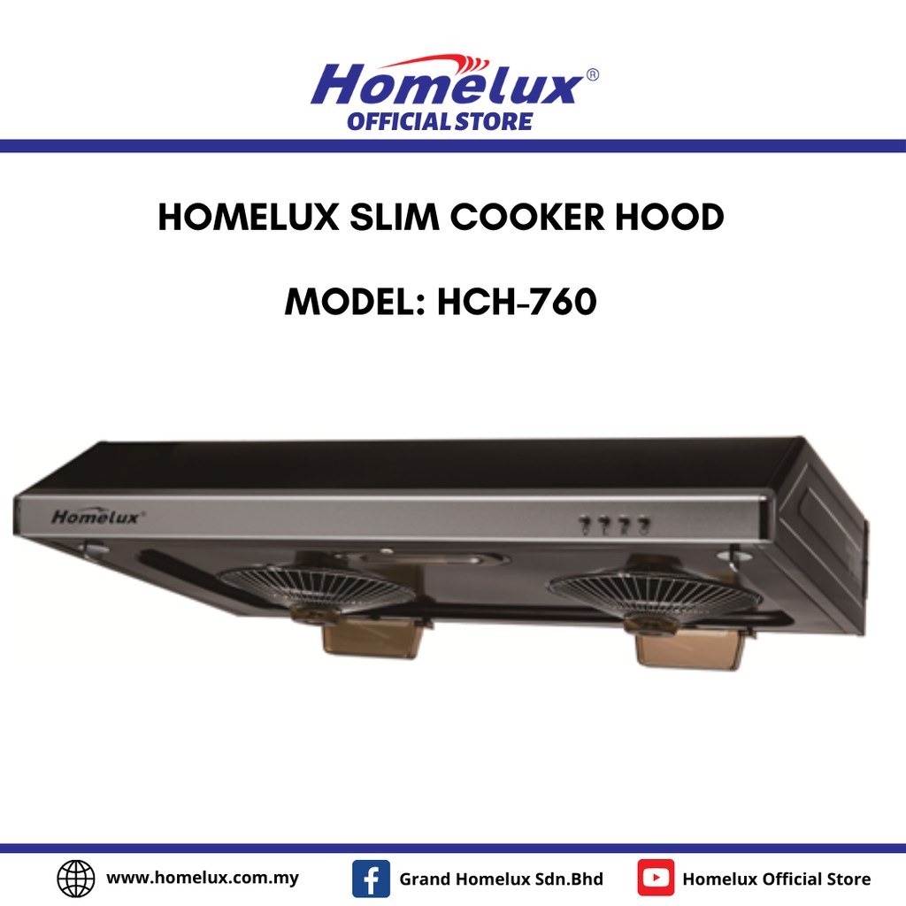 HOMELUX SLIM RANGE HOOD / COOKER HOOD HCH-760