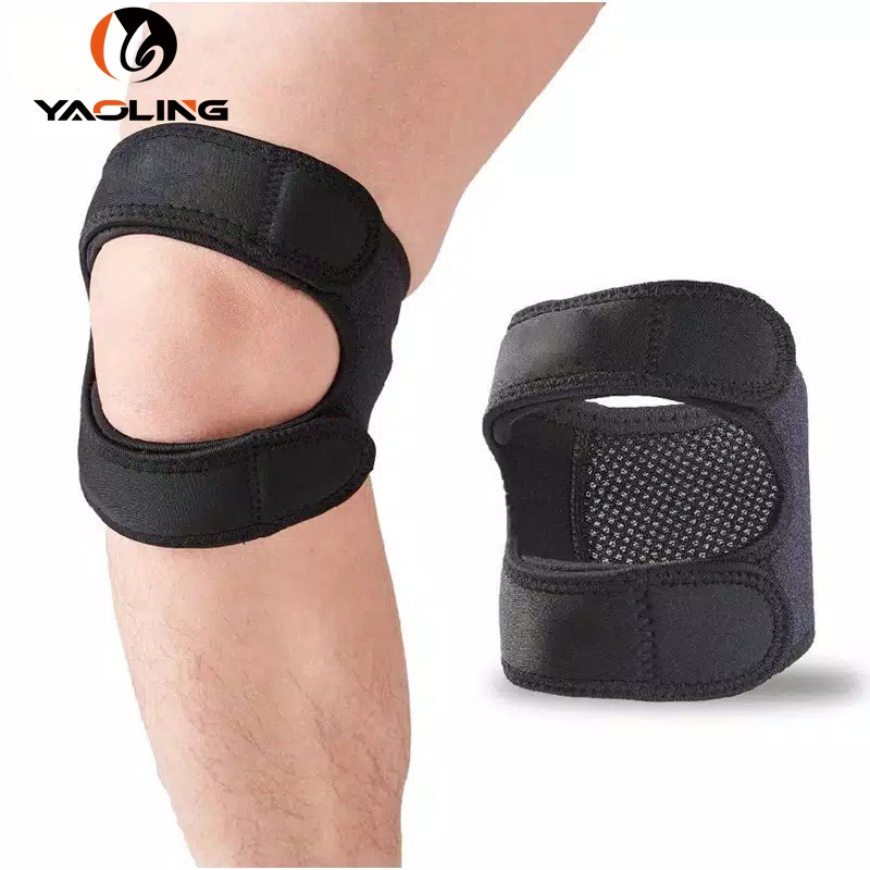 YAOLING Patella Belt Sports Knee Protector Shock Absorbing Compression Leggings Outdoor Sports Mountaineering Cycling Fitness Protective Gear