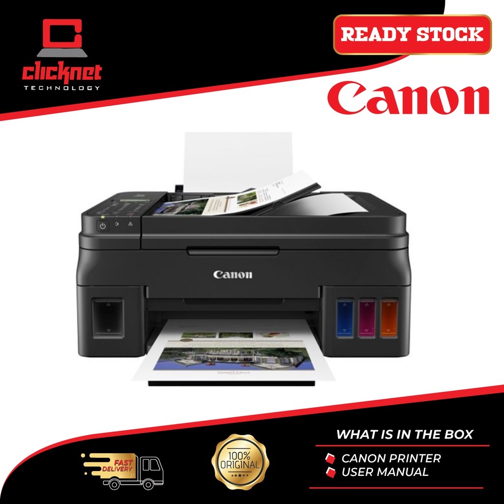 Canon PiXMA AllInOne G4010 WIFI Wireless Printer WITH FAX (Ink
