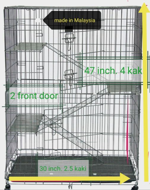 Cat Cage 3 Level / Sangkar Kucing 3 Tingkat  Shopee Malaysia