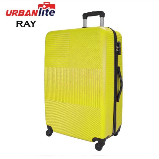 yellow hard case suitcase